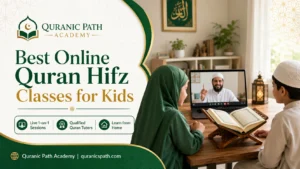 Best Online Quran Hifz Classes for Kids with children learning from home through a live online Quran tutor.